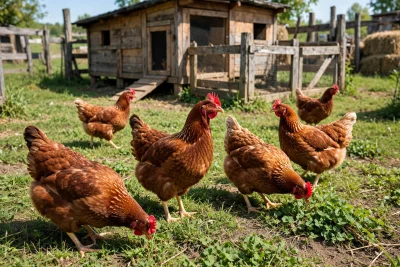 A trio Wyandotte Laying Hens