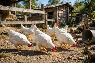 A group of 6 Easter Egger Laying Hens
