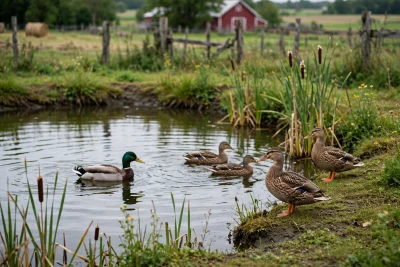 A pair of Pekin Ducks in Hendersonville