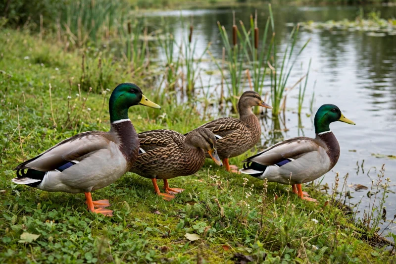 A trio of Buff Ducks in Roswell