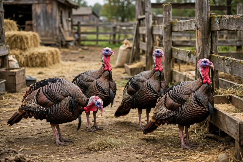 A single Royal Palm Turkeys in Johnson City